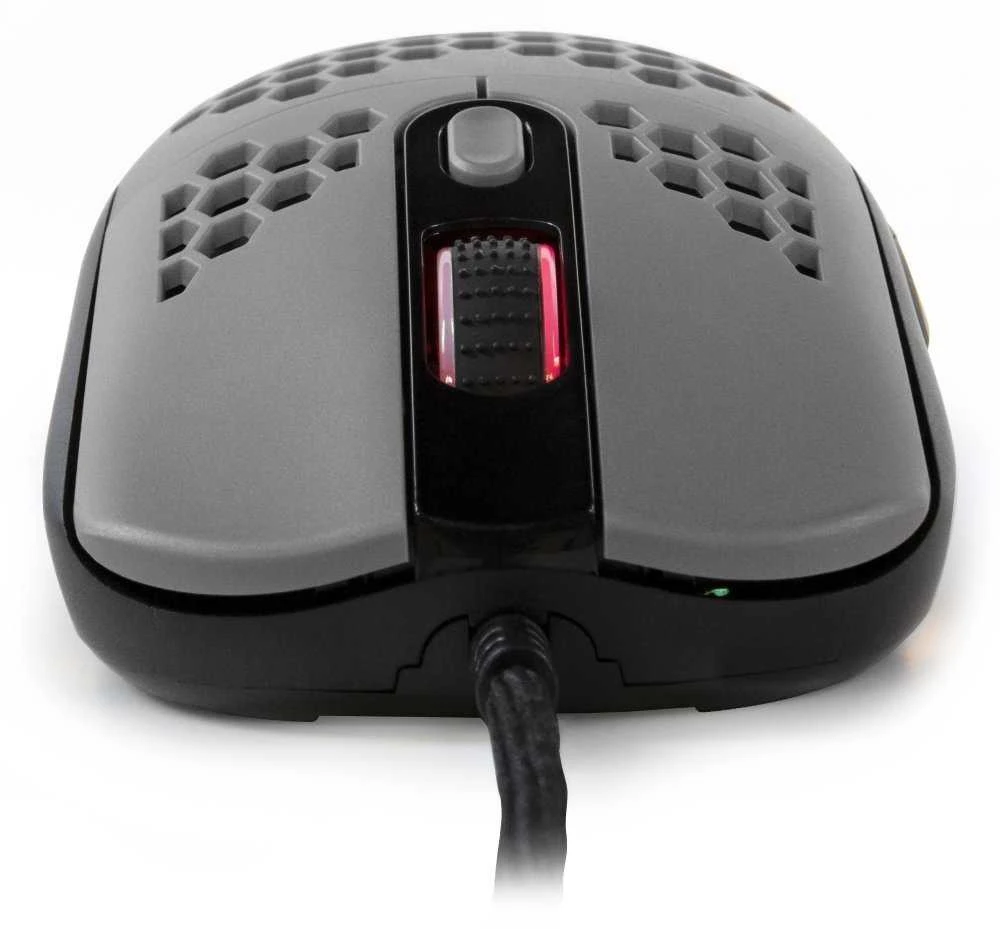 Itin lengva Žaidimų Pelė Arozzi Favo, su RGB pašvietimu, Pixart 3389 sensorius, Omron 20M switches, Pilka-juoda