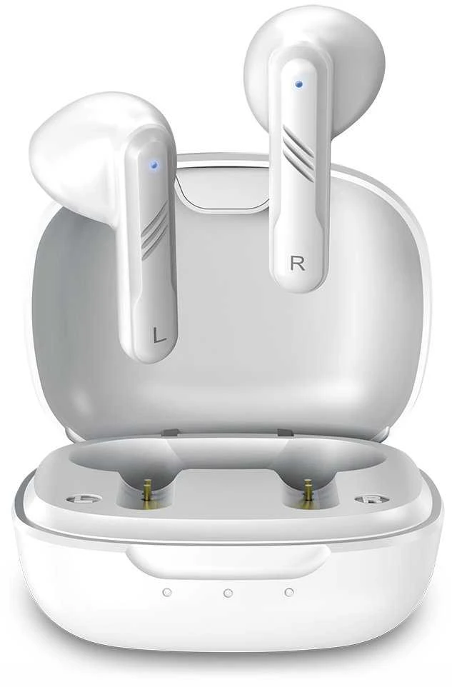 Ausinės Genius HS-M905BT mikrofonas, belaidis, balta, 2.0, dėklas su įkrovimo dėžute, sportinis tipas USB-C
