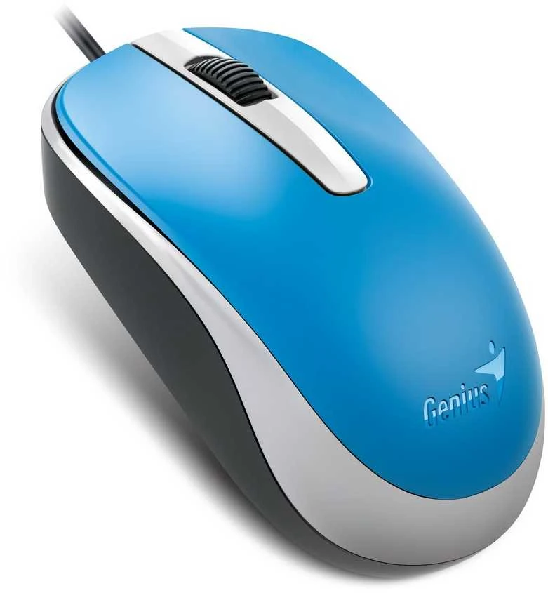 KYE 31010105108 Genius optinė pelė su laidu DX-120, Mėlyna