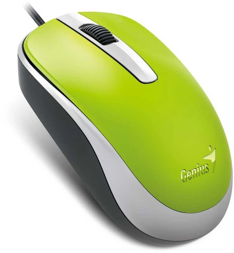 KYE 31010105110 Genius optinė pelė su laidu DX-120, Žalias
