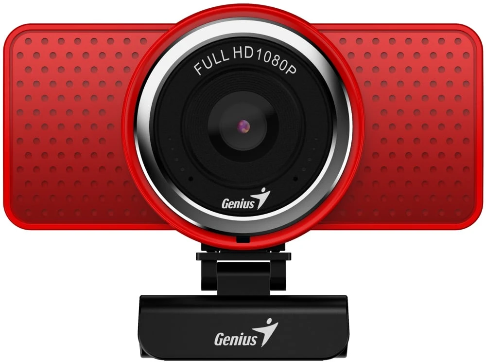 Genius ECam 8000 kamera web Full HD, raudona