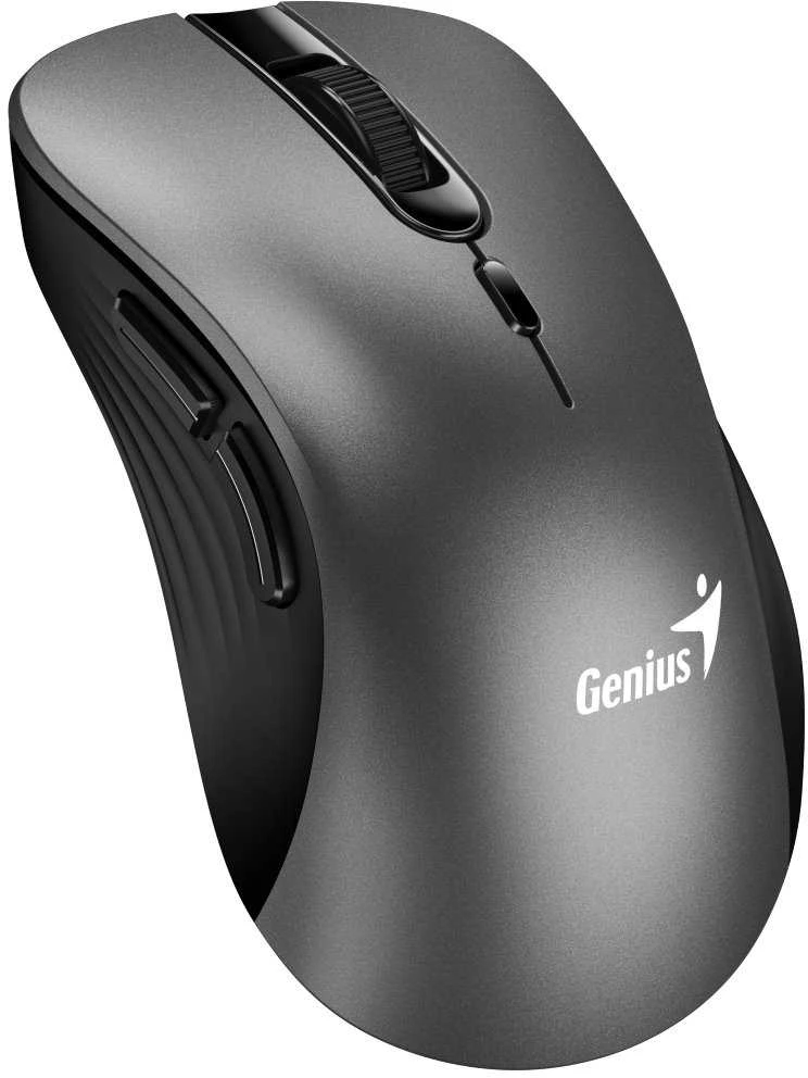 Genius Ergo 8100S Bevielė pelė, metaliczna pilka, 1600DPI