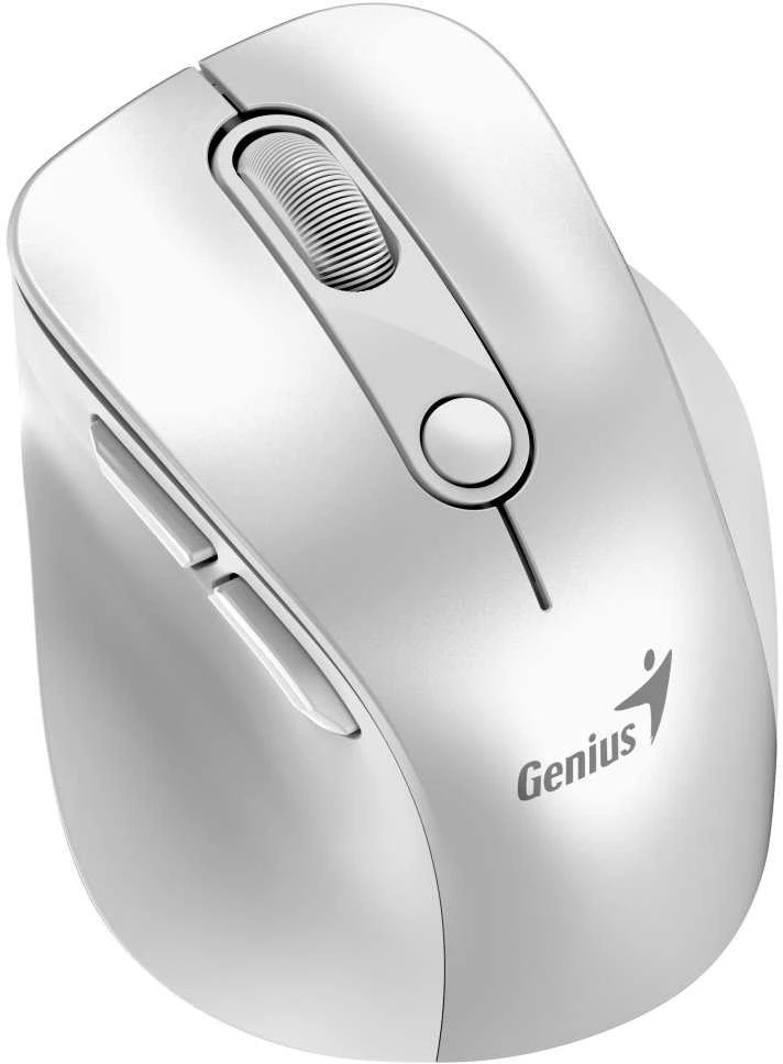Bevielė pelė, Genius Ergo 9000S Pro, balta, optinė, 2400DPI