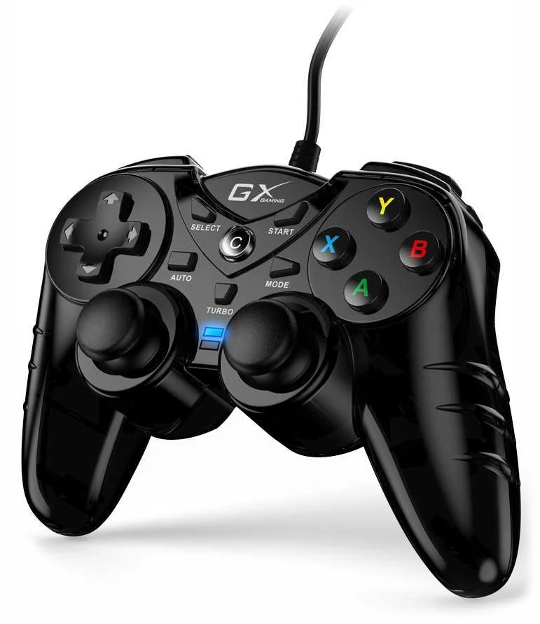Genius Gamepad Genius GX Gaming GX-17UV, 17 mygtukų, USB/PS3, juoda