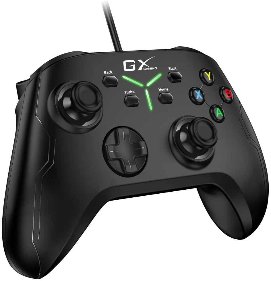 Gamepad Genius GX Gaming MaxFire GX-21UV, 18przycisk, USB/PS3/PS4, juoda