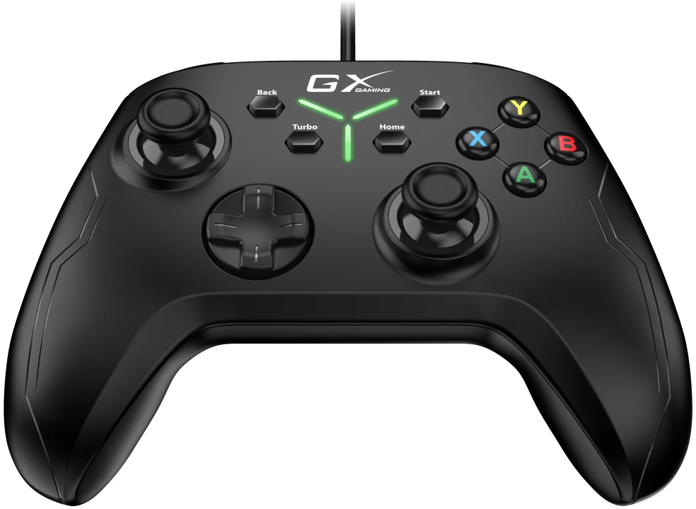 Gamepad Genius GX Gaming MaxFire GX-21UV, 18przycisk, USB/PS3/PS4, juoda