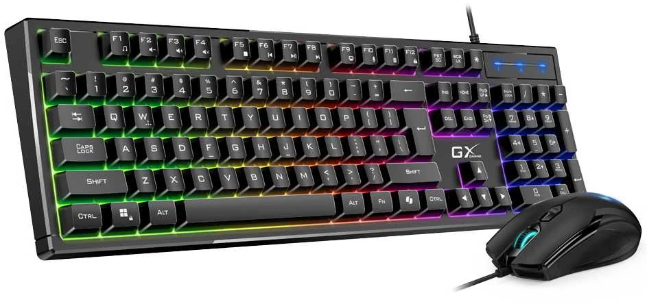 Klaviatūra Genius GX GAMING Scorpion KM-GX6 Rinkinys klawiatur su laidu (USB) CZ/SK, juoda do gry