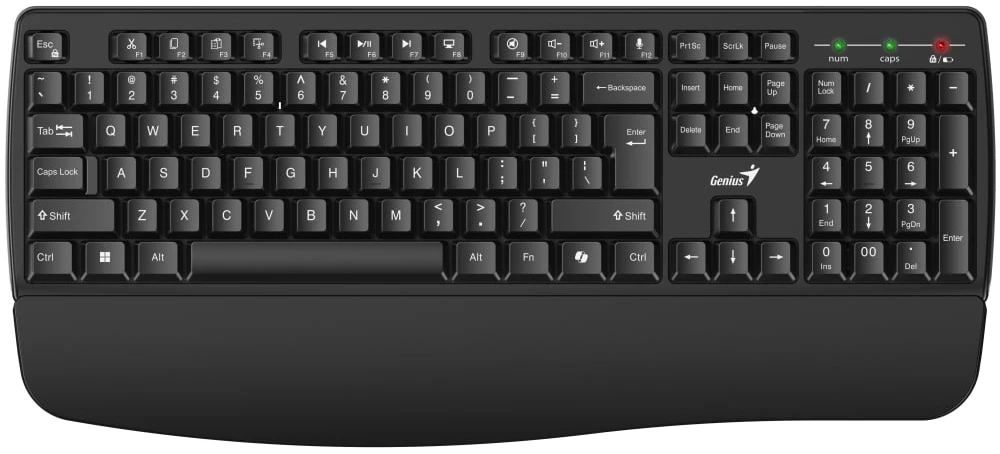 Genius KB-7123 Copilot belaidė klaviatūra CZ/SK, juoda