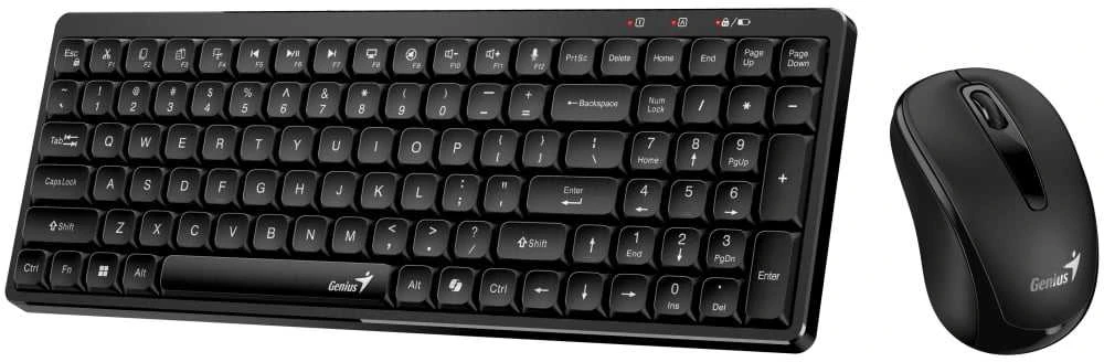 Genius LuxeMate Q8100 komplektas belaidė klaviatūra CZ/SK, juoda
