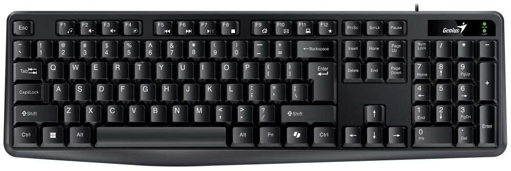Genius KB-117 COPILOT klaviatūra su laidu (USB) CZ/SK, juoda