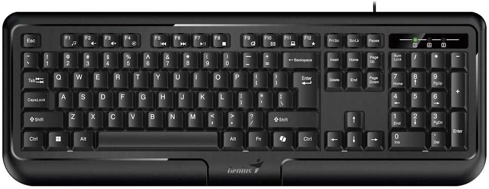 Genius KB-118 II COPILOT klaviatūra su laidu (USB) CZ/SK, juoda