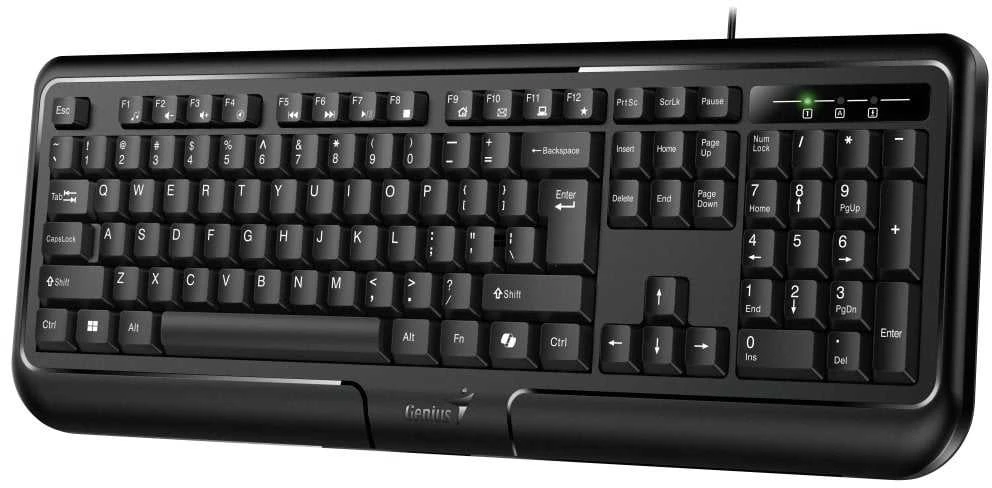 Genius KB-118 II COPILOT klaviatūra su laidu (USB) CZ/SK, juoda