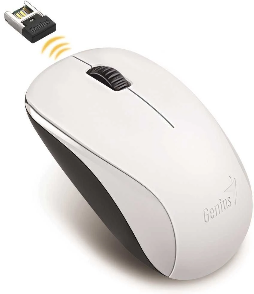 Pelė Genius NX-7000/Biuro/Optinis/1200 DPI/Belaidis USB/Baltas