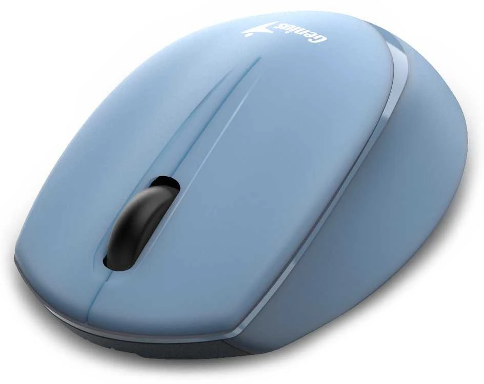 Pelė Genius Pelė NX-7009, 1200DPI, 2.4 [GHz], optinė, 3kl., belaidė, mėlyna, 1 vnt AA, Mėlyna-Eye sensor, symetryczna