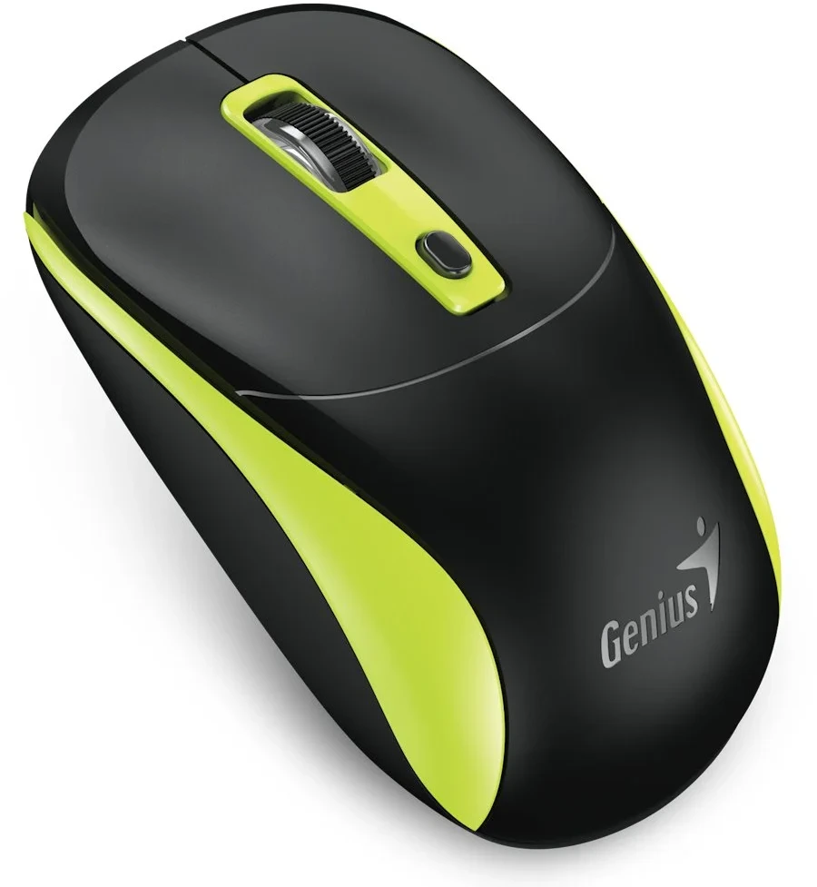 Genius NX-7123 Bevielė pelė, juoda-žalia, 1200DPI