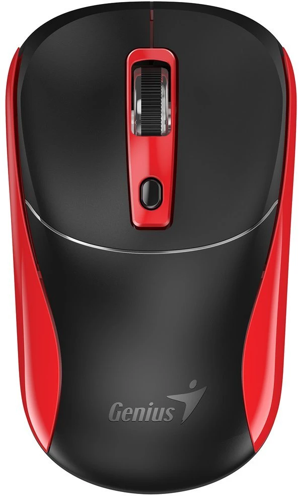 Genius NX-7123 Bevielė pelė, juoda-raudona, 1200DPI