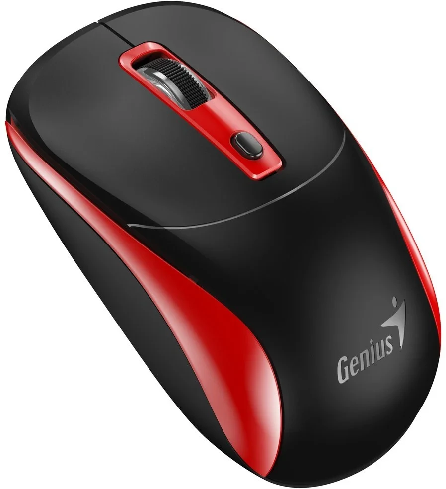 Genius NX-7123 Bevielė pelė, juoda-raudona, 1200DPI