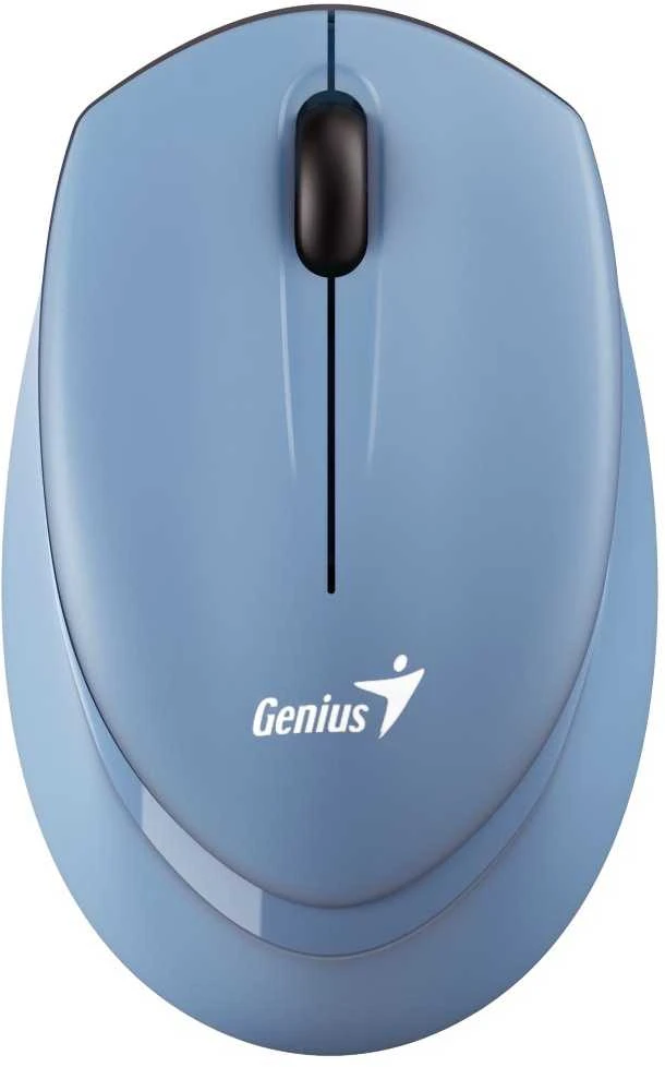 Pelė Genius Pelė NX-7009, 1200DPI, 2.4 [GHz], optinė, 3kl., belaidė, mėlyna, 1 vnt AA, Mėlyna-Eye sensor, symetryczna