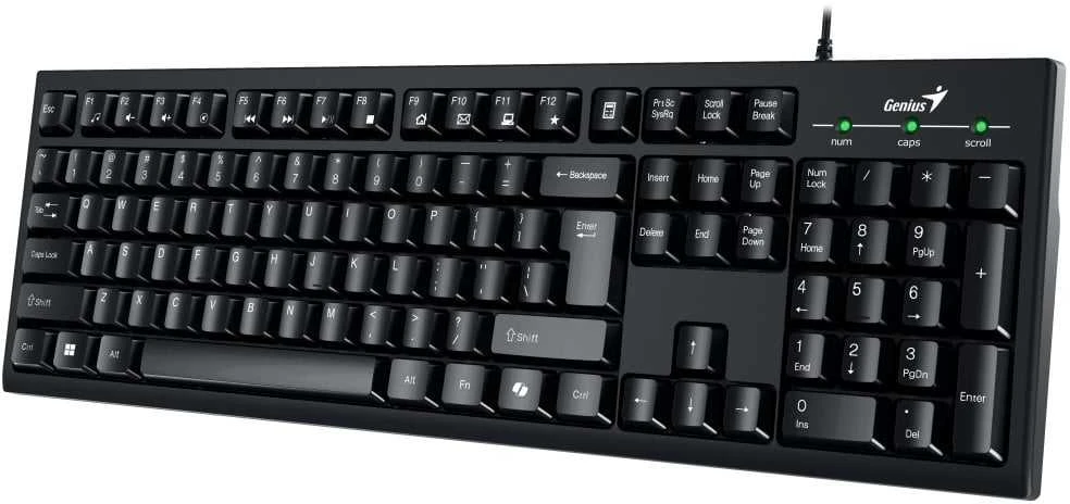 Genius Smart KB-100 COPILOT klaviatūra su laidu (USB) CZ/SK, juoda