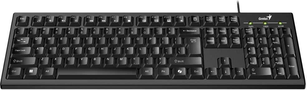 Genius Smart KB-100 COPILOT klaviatūra su laidu (USB) CZ/SK, juoda