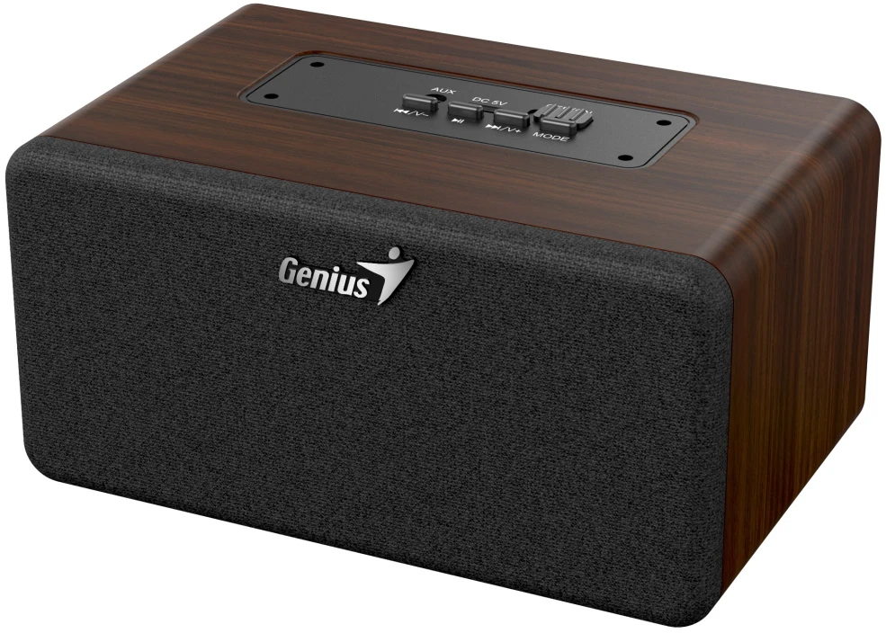 Genius głośniki SP-918BT, 6W, ruda, drewniane, 3,5 mm jack/ bluetooth