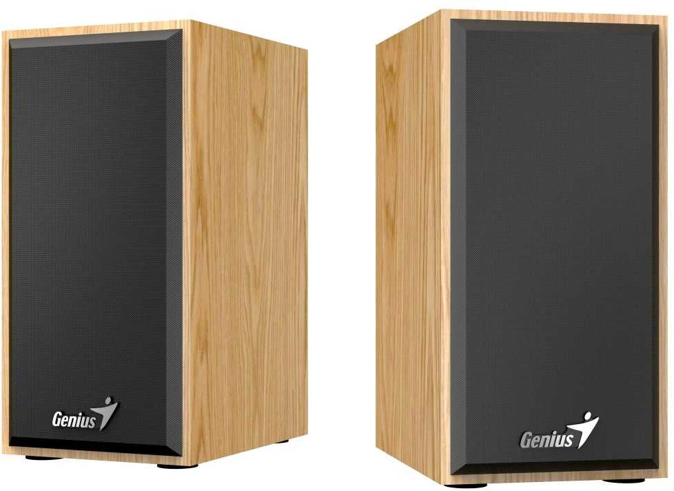 Kompiuterio kolonėlės Genius SP-HF180 garsiakalbiai, 6W, raudoni, mediniai