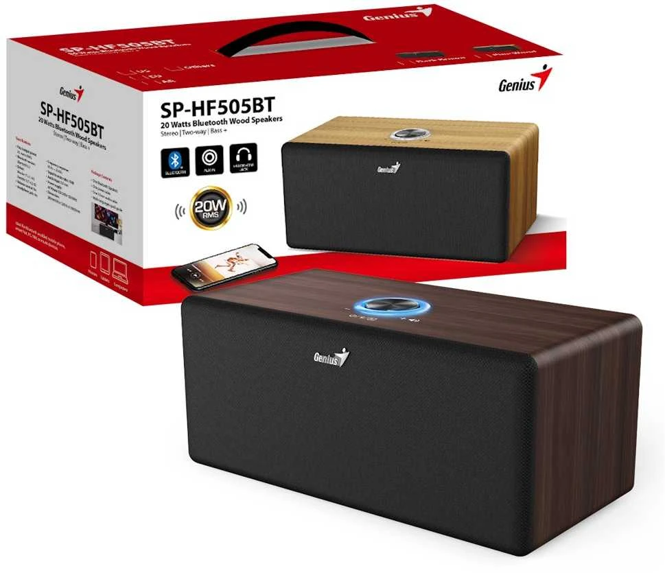 Genius SP-HF505BT tamsiai ruda