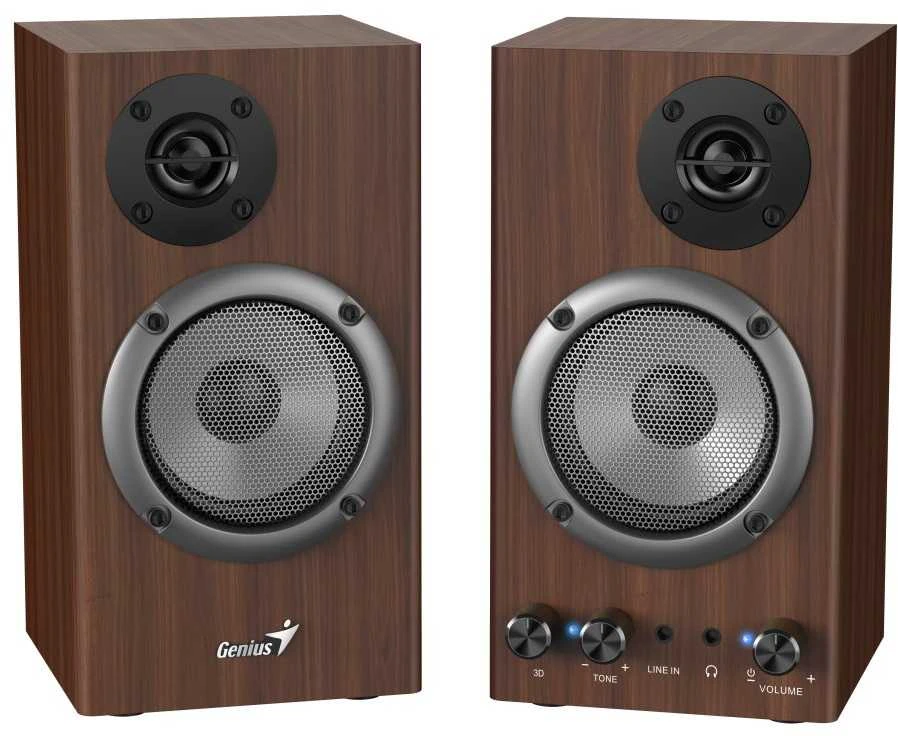 Kompiuterio kolonėlės GENIUS kolonėlė SP-HF 500B, 2.0, 16W, medinė