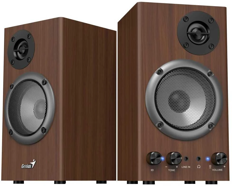 Kompiuterio kolonėlės GENIUS kolonėlė SP-HF 500B, 2.0, 16W, medinė
