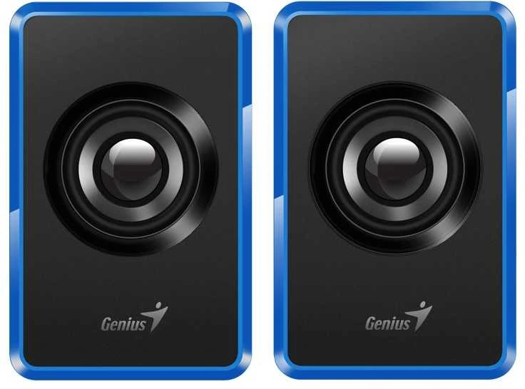 Kompiuterio kolonėlės Genius głośniki SP-U125, 2.0, 3W, mėlyna, garsumo valdymas, 3,5 mm jack (USB), 150Hz-20kHz