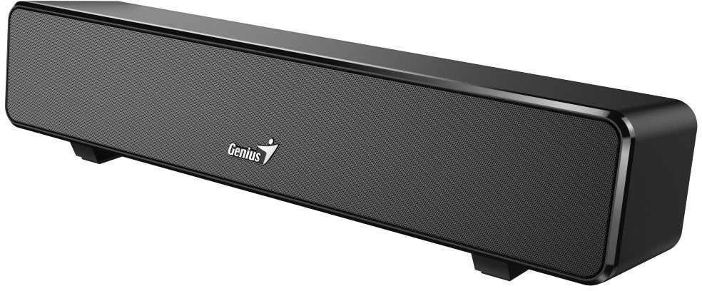 Namų kino sistema KYE 31730024400 Genius garsiakalbis Mini USB SoundBar 100, Immersive Cinema-Style Sound Effect, juodas