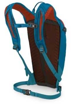 Osprey Salida 8 kuprinė, WATERFRONT Mėlynas, 8L, 18.5x22x43cm, 2.5L gėrimų sistema, U- užtrauktukas, kompresiniai diržai