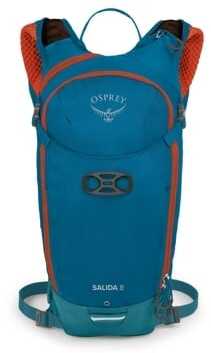 Osprey Salida 8 kuprinė, WATERFRONT Mėlynas, 8L, 18.5x22x43cm, 2.5L gėrimų sistema, U- užtrauktukas, kompresiniai diržai
