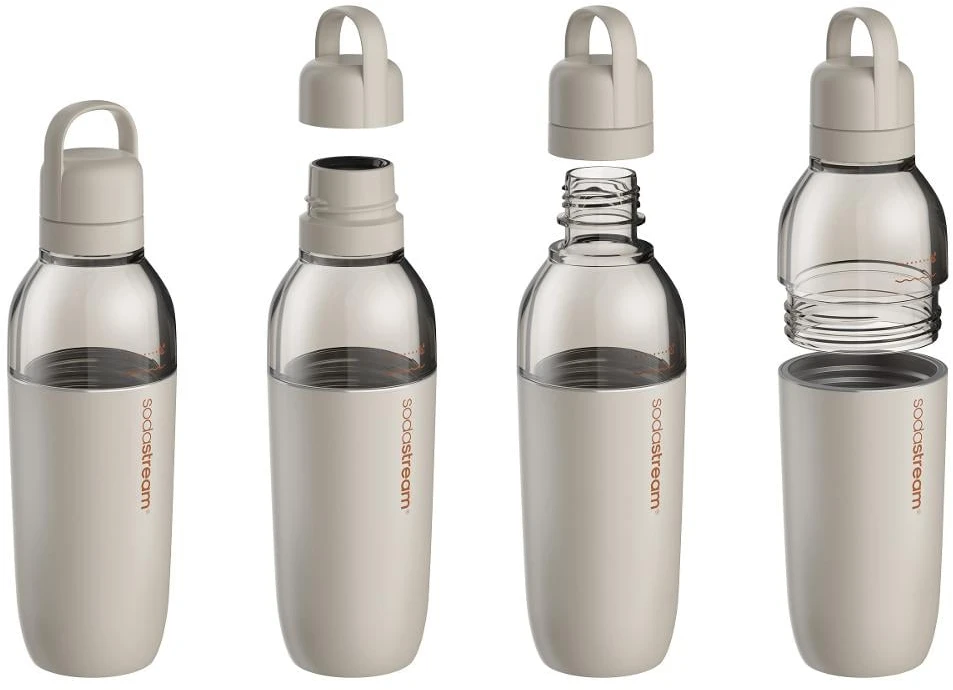 SodaStream Fizz&Go Easy Mix gazuoto vandens gertuvė, smėlio spalvos, 710 ml