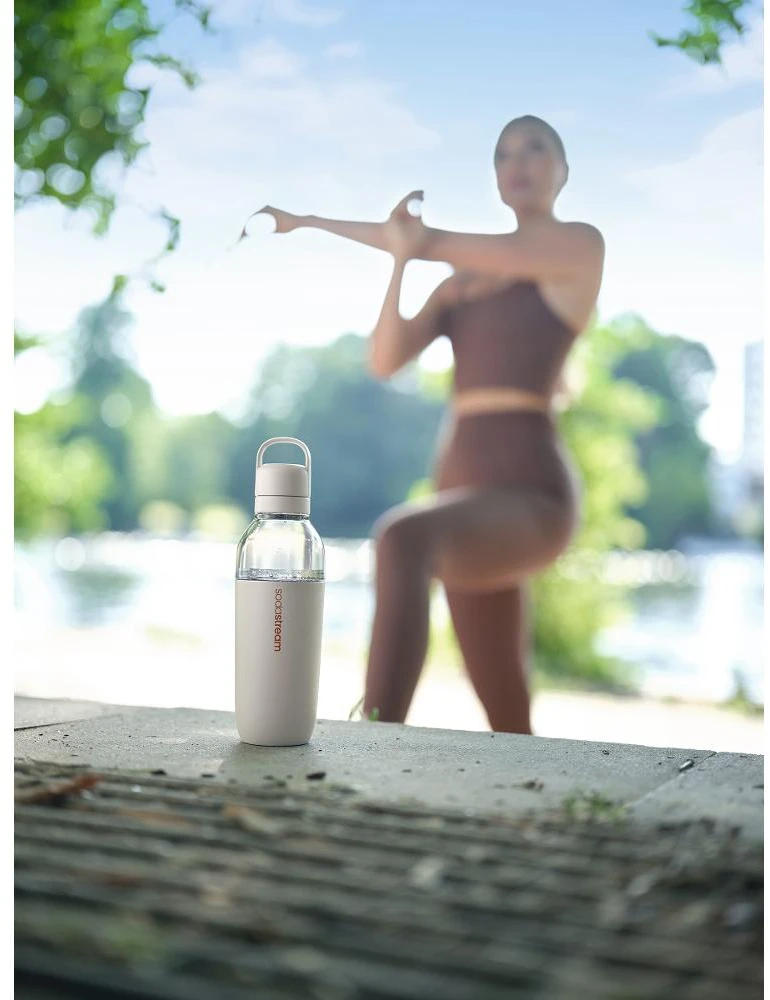 SodaStream Fizz&Go Easy Mix gazuoto vandens gertuvė, smėlio spalvos, 710 ml