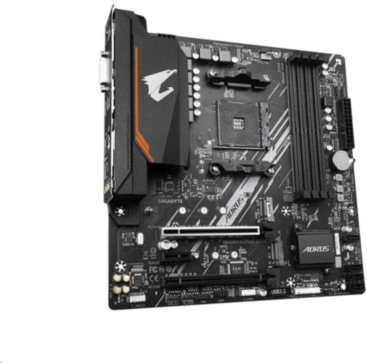 Pagrindinė plokštė Gigabyte B550M AORUS Elite/AM4/Micro-ATX/Memory DDR4/Atminties lizdai 4/1xPCI-Express 3.0 1x/1xPCI-Express 3.0 4x/1xPCI-Express 4.0 16x/2xM.2/1xDVI-D/1xHDMI/2xAudio-In/1xAudio-Out/4xUSB 2.0/4xUSB 3.2/1xPS/2/1xRJ45
