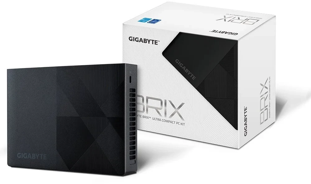 „Gigabyte Brix GB-BNIP-N100 Barebone“ (Intel N100 procesorius 4C/4T)