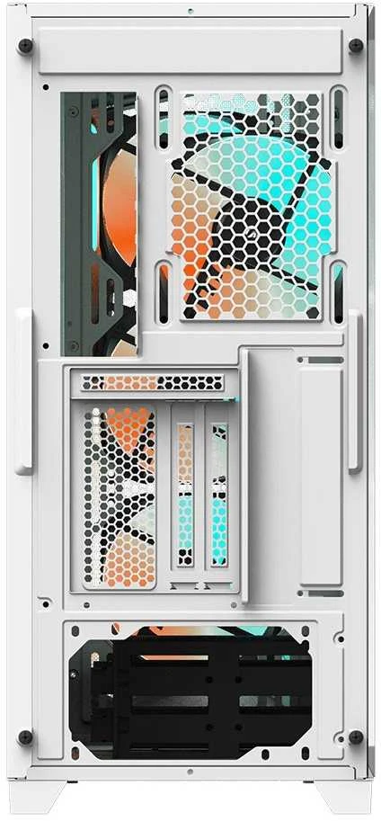 GIGABYTE C301 GW V2, Bokšto tipo korpusas - baltas, Grūdintas stiklas