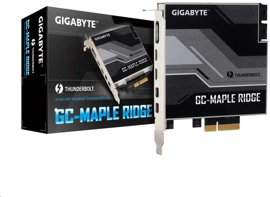 GIGABYTE GC-MAPLE RIDGE, „Intel® Thunderbolt™ 4“ sertifikuota priedo kortelė, C tipo USB, „DisplayPort“