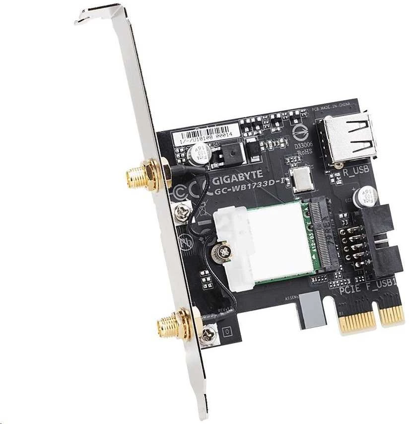 Gigabyte GC-WB1733D-I tinklo plokštė WLAN / Bluetooth 1733 Mbit/ai Vidinis