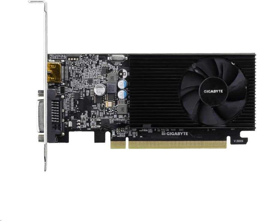 Vaizdo plokštė Gigabyte Gigabaitas | GV-N1030D4-2GL 1.0 | NVIDIA | 2 GB | GeForce GT 1030 | DDR4 | DVI-D jungtys kiekis 1 | HDMI jungtys kiekis 1 | PCI Express 3.0 | Atminties taktinis dažnis 2100 MHz | Procesoriaus dažnis 1417 MHz