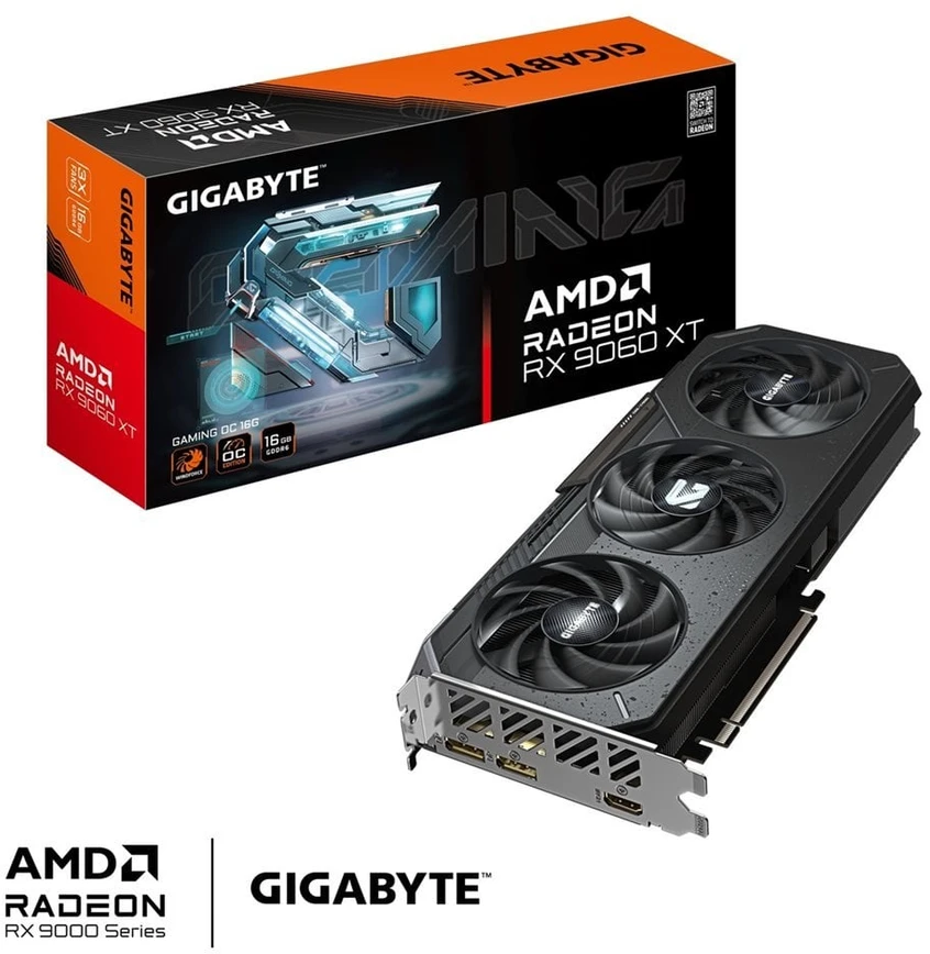 Vaizdo plokštė „Gigabyte Radeon RX 9060 XT GAMING OC 16G“ | AMD | 16 GB | Radeon RX 9060 XT | GDDR6 | HDMI jungčių kiekis: 1 | PCI-E 5.0