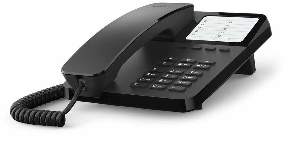 Fiksuotas telefonas Siemens Gigaset Belaidis telefonas DESK400 Juodas