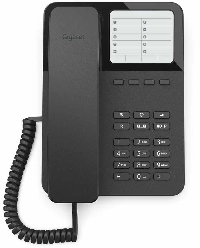 Fiksuotas telefonas Siemens Gigaset Belaidis telefonas DESK400 Juodas