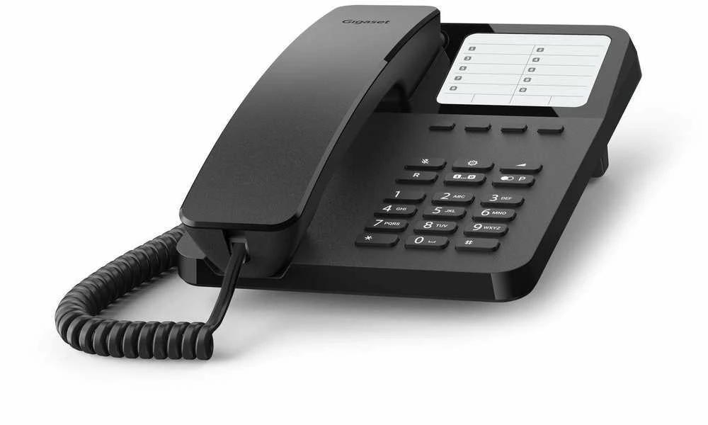Fiksuotas telefonas Siemens Gigaset Belaidis telefonas DESK400 Juodas