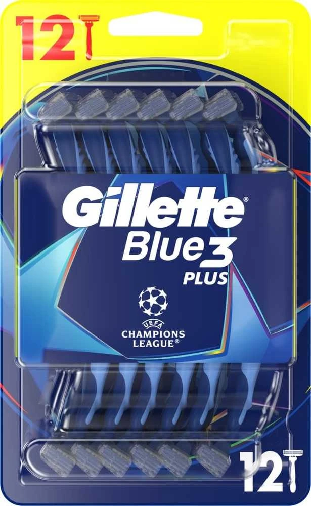 Gillette Blue3 Comfort Vienkartiniai Skustuvai Vyrams, 12 vnt.