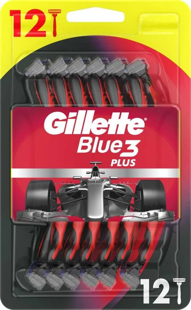 Gillette Blue3 vienkartiniai skustuvai, 12 vnt. pakuotė
