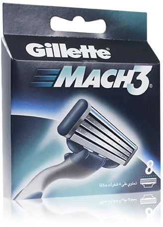 "Gillette Mach3" papildymas 8 vienetai