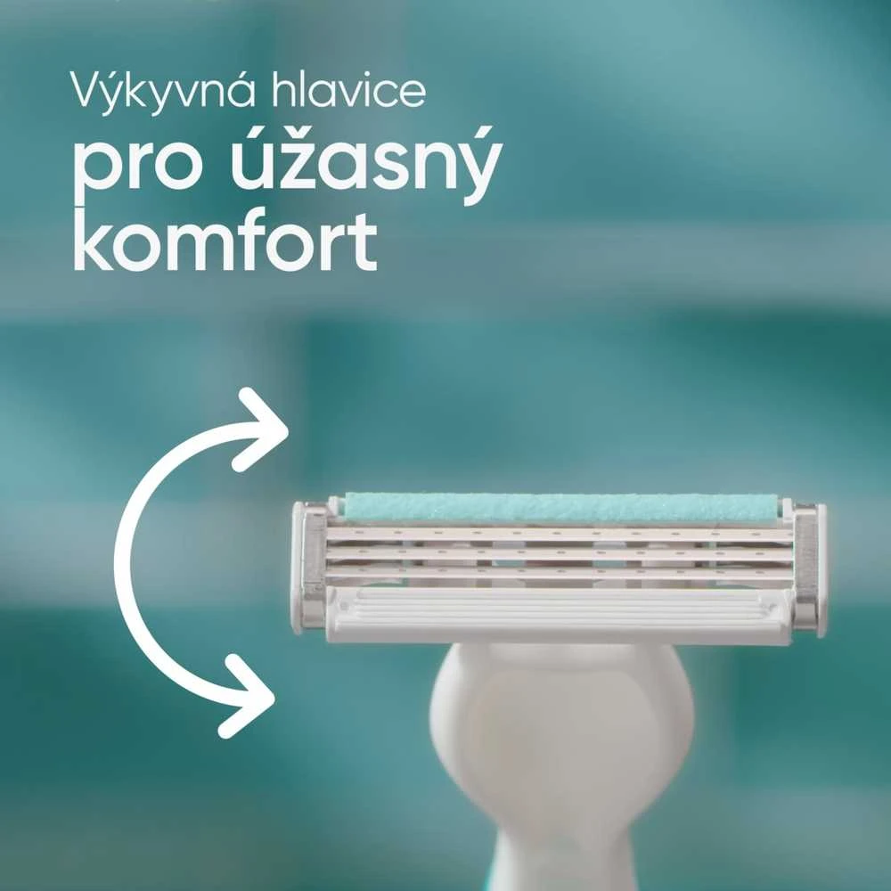Gillette Venus 3 Sensitive Vienkartiniai Skustuvai Moterims, 6, Vnt. Pakuotė
