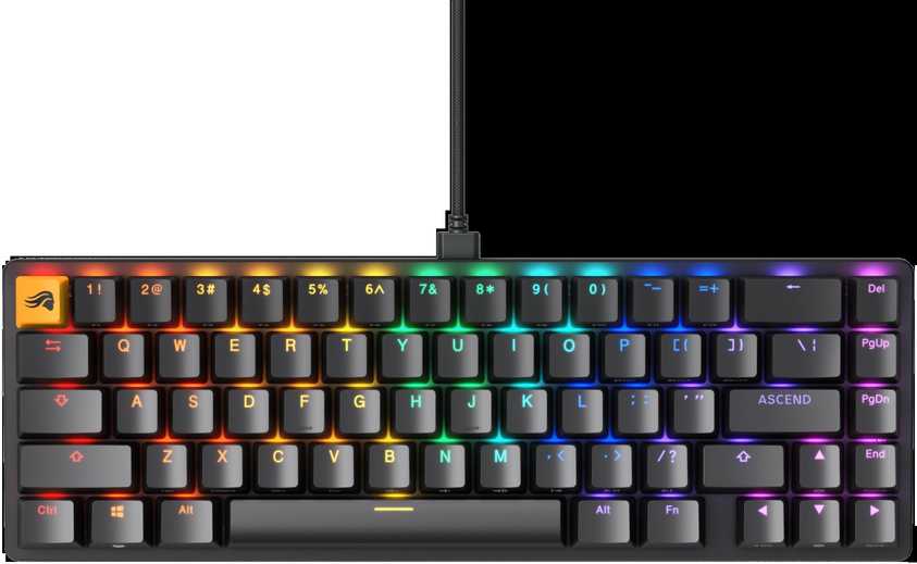 Glorious PC Gaming Race GMMK 2 TKL klaviatūra | 65%, Hot-swap, Fox Switches, US, juoda